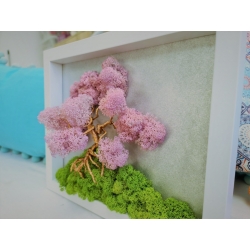 Bonsai cu licheni si sama din cupru